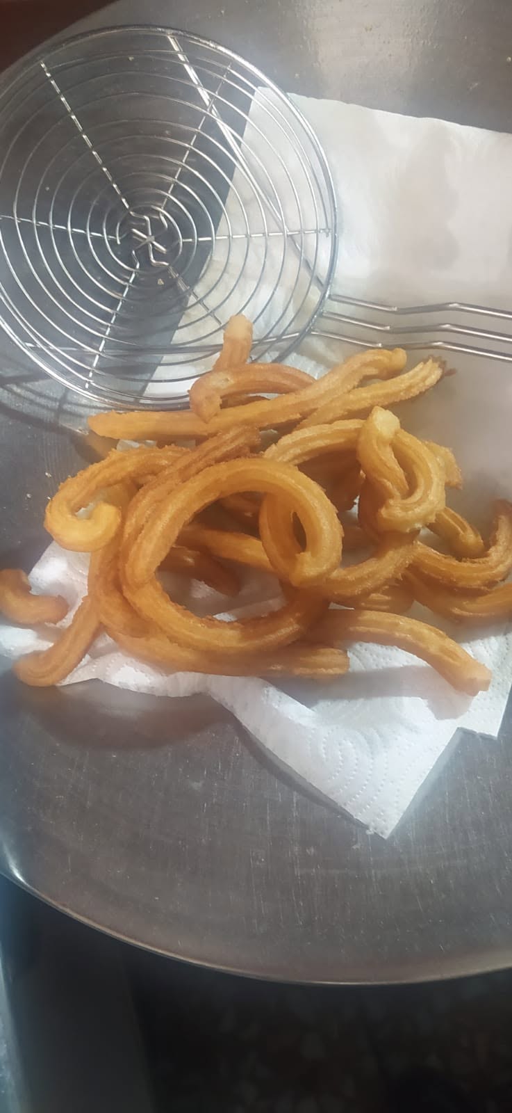 Churros en elaboración artesanal